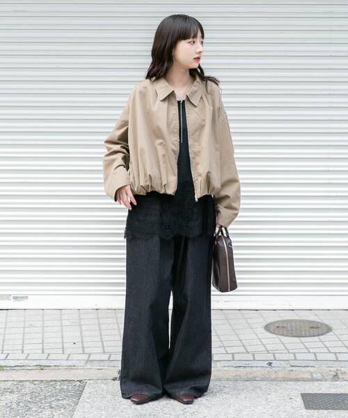 ITEMS URBANRESEARCH(アイテムズ アーバンリサーチ)の「バルーンブルゾン(ブルゾン・レディース・グリーン系その他/ベージュ・FREE)」の8枚目の写真