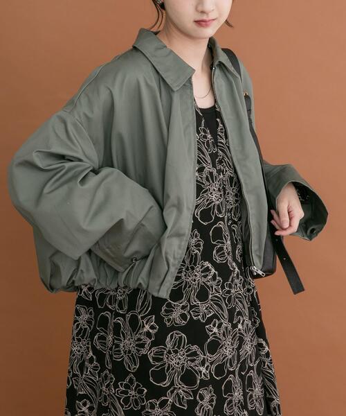 ITEMS URBANRESEARCH(アイテムズ アーバンリサーチ)の「バルーンブルゾン(ブルゾン・レディース・グリーン系その他/ベージュ・FREE)」の14枚目の写真