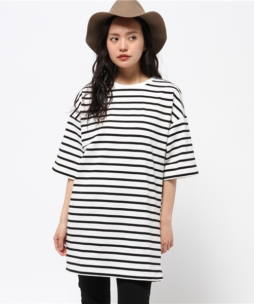 VENCEEXCHANGE（ヴァンスエクスチェンジ）の「ボーダーワンピース（ワンピース・レディース・ホワイト/ブラック・MEDIUM）」の10枚目の写真
