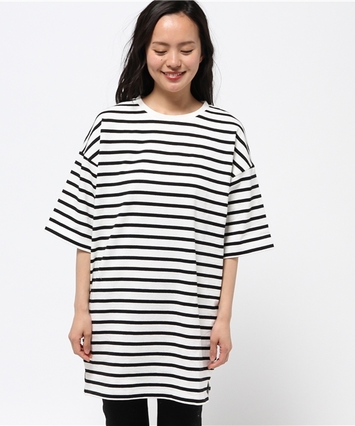 VENCEEXCHANGE（ヴァンスエクスチェンジ）の「ボーダーワンピース（ワンピース・レディース・ホワイト/ブラック・MEDIUM）」の3枚目の写真