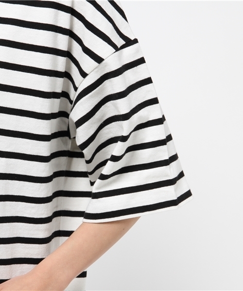 VENCEEXCHANGE（ヴァンスエクスチェンジ）の「ボーダーワンピース（ワンピース・レディース・ホワイト/ブラック・MEDIUM）」の7枚目の写真