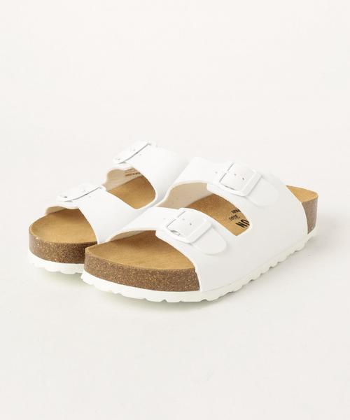 PLAKTON(プラクトン)の「PLAKTON厚底2ストラップサンダル/PLAKTON アツゾコ2ST SNDL◆(サンダル・レディース・ホワイト/シルバー/ブラック・38/37/36)」の2枚目の写真