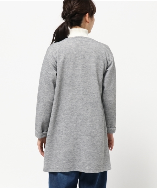 LBC（エルビーシー）の「Wフェイスオープンフロントカーディガン（カーディガン/ボレロ・レディース・マスタード/ネイビー/アッシュグレー・LARGE/MEDIUM）」の6枚目の写真