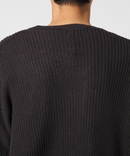 HARE(ハレ)の「クラッシュニットプルオーバー(HARE)(ニット/セーター・メンズ・ブラウン/グレー/ブラック・MEDIUM/SMALL)」の12枚目の写真