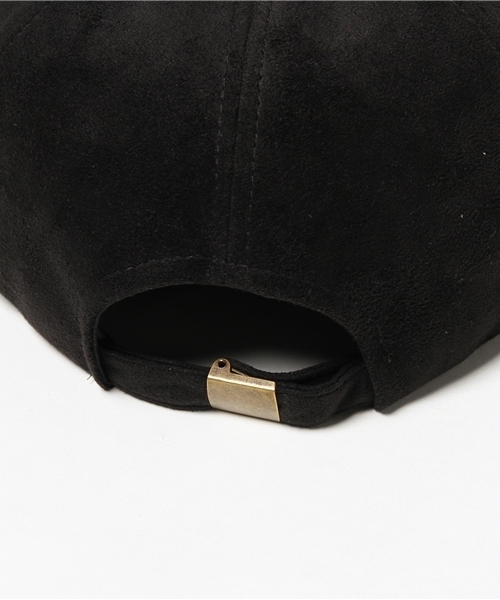 VENCEEXCHANGE（ヴァンスエクスチェンジ）の「スエード平ツバ刺繍キャップ       （キャップ・メンズ・ブラック/ベージュ・FREE）」の6枚目の写真
