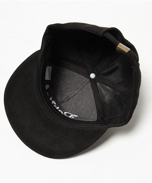VENCEEXCHANGE（ヴァンスエクスチェンジ）の「スエード平ツバ刺繍キャップ       （キャップ・メンズ・ブラック/ベージュ・FREE）」の7枚目の写真