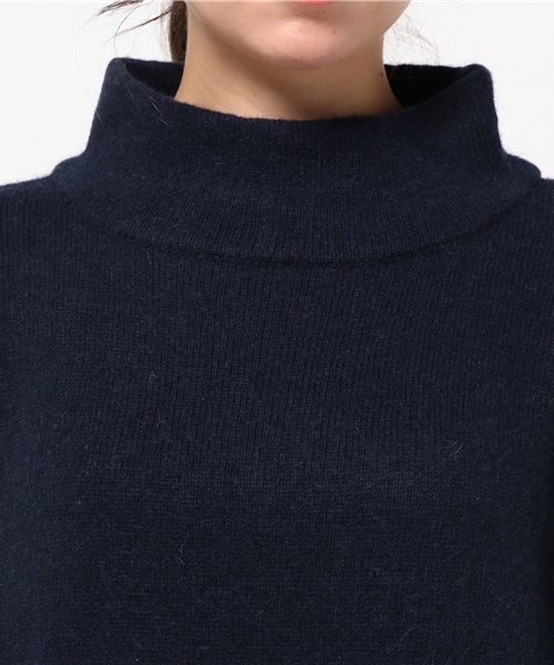 LBC（エルビーシー）の「ラムナイロンケーブルタートルワンピース（ワンピース・レディース・グレー/ネイビー・MEDIUM）」の7枚目の写真