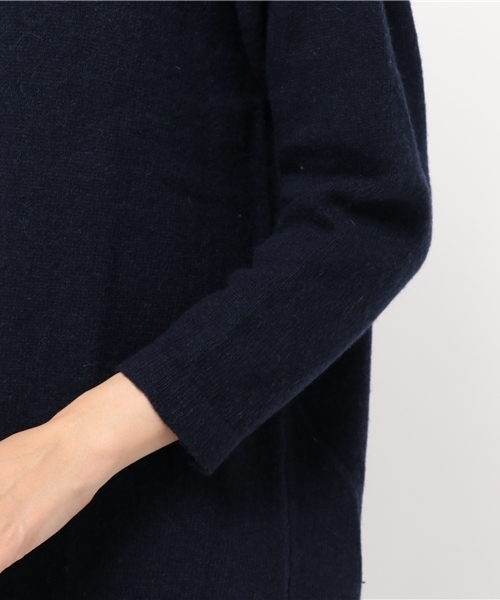 LBC（エルビーシー）の「ラムナイロンケーブルタートルワンピース（ワンピース・レディース・グレー/ネイビー・MEDIUM）」の8枚目の写真