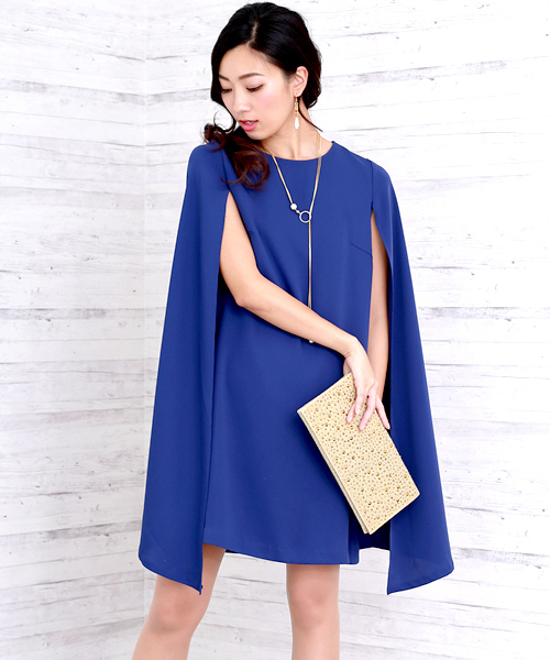 Bou Jeloud ブージュルード の 結婚式 ワンピース ロングケープワンピース ドレス Wear