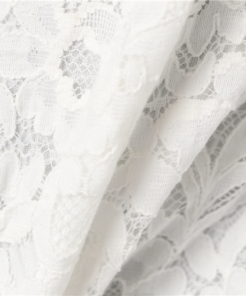 Honeys（ハニーズ）の「総レースプルオーバー（Tシャツ/カットソー・レディース・ブラック/アイボリー/ピンク/オフホワイト・L/M）」の12枚目の写真