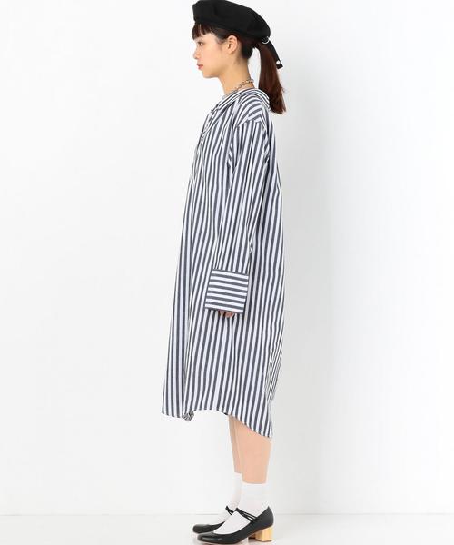 Another Edition(アナザーエディション)の「ストライプシャツワンピース ◆(シャツワンピース・レディース・ライトブルー/ネイビー・FREE)」の10枚目の写真