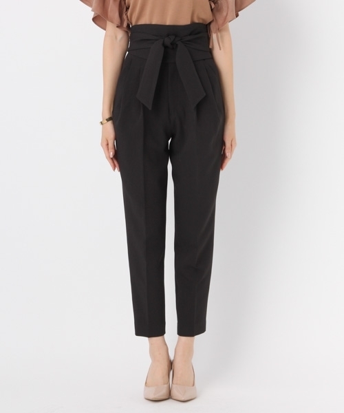 Andemiu（アンデミュウ）の「【共地のサッシュベルト付き!】リボンベルトツキパン768098（その他パンツ・レディース・キャメル/ブラック・MEDIUM/SMALL）」の12枚目の写真