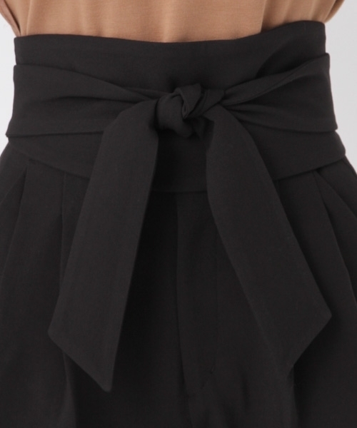 Andemiu（アンデミュウ）の「【共地のサッシュベルト付き!】リボンベルトツキパン768098（その他パンツ・レディース・キャメル/ブラック・MEDIUM/SMALL）」の5枚目の写真