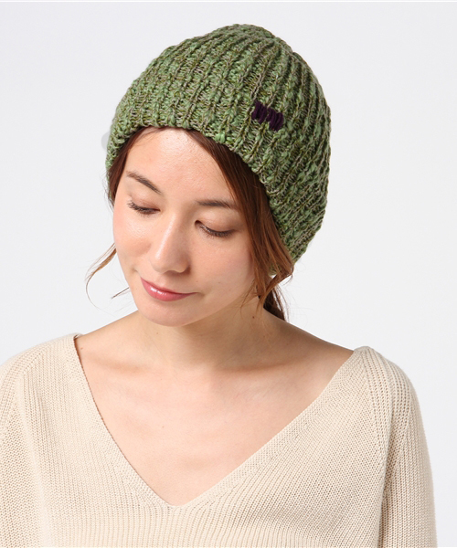 チャイハネ（チャイハネ）の「【チャイハネ】ステッチ入りニットキャップ（ニットキャップ/ビーニー・レディース・ブラック/ライトブルー/グレー/イエロー/グリーン/オレンジ/ホワイト/ベージュ/ブルー・FREE）」の6枚目の写真