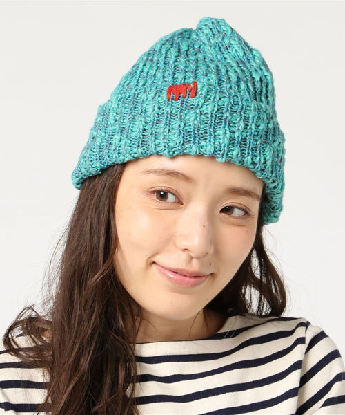 チャイハネ（チャイハネ）の「【チャイハネ】ステッチ入りニットキャップ（ニットキャップ/ビーニー・レディース・ブラック/ライトブルー/グレー/イエロー/グリーン/オレンジ/ホワイト/ベージュ/ブルー・FREE）」の7枚目の写真