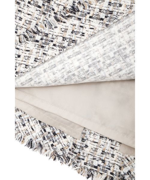 22 OCTOBRE（ヴァンドゥ－オクトーブル）の「◆ミックスツィードスカート（スカート・レディース・ネイビー/グレー・40/38/42/36）」の6枚目の写真