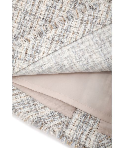 22 OCTOBRE（ヴァンドゥ－オクトーブル）の「◆ミックスツィードスカート（スカート・レディース・ネイビー/グレー・40/38/42/36）」の5枚目の写真