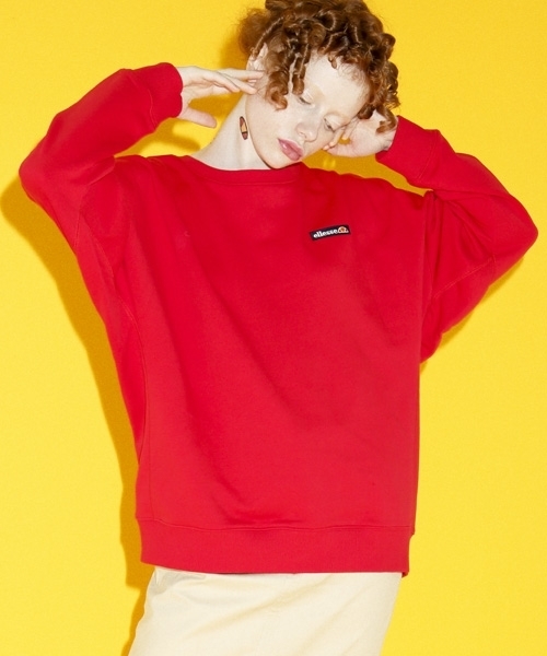 LOWRYS FARM(ローリーズファーム)の「ellesse/ウラケプルオーバー 784645 (スウェット・レディース・オフホワイト/レッド/ネイビー・MEDIUM/LARGE)」の3枚目の写真