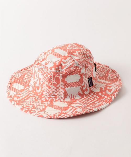 patagonia(パタゴニア)の「【patagonia(パタゴニア)】38/J Trim Brim Hat(ハット・キッズ・オリーブ/ダークグレー/ピンク・SMALL)」の1枚目の写真