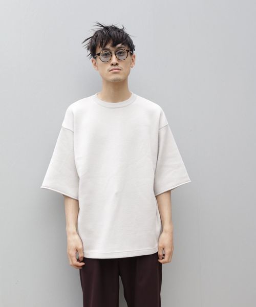 crepuscule(クレプスキュール)の「crepuscule/クレスキュプール/coolmax ニットTEE【UNISEX】(Tシャツ/カットソー・メンズ・ブラック/パープル/グレー/カーキ/イエロー/ブルー/その他・FREE)」の3枚目の写真