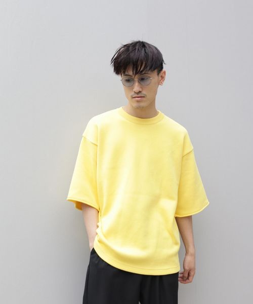 crepuscule(クレプスキュール)の「crepuscule/クレスキュプール/coolmax ニットTEE【UNISEX】(Tシャツ/カットソー・メンズ・ブラック/パープル/グレー/カーキ/イエロー/ブルー/その他・FREE)」の1枚目の写真