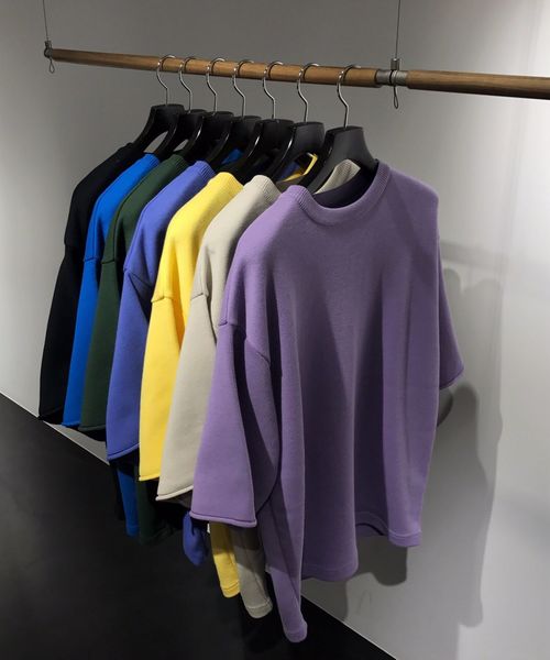 crepuscule(クレプスキュール)の「crepuscule/クレスキュプール/coolmax ニットTEE【UNISEX】(Tシャツ/カットソー・メンズ・ブラック/パープル/グレー/カーキ/イエロー/ブルー/その他・FREE)」の10枚目の写真