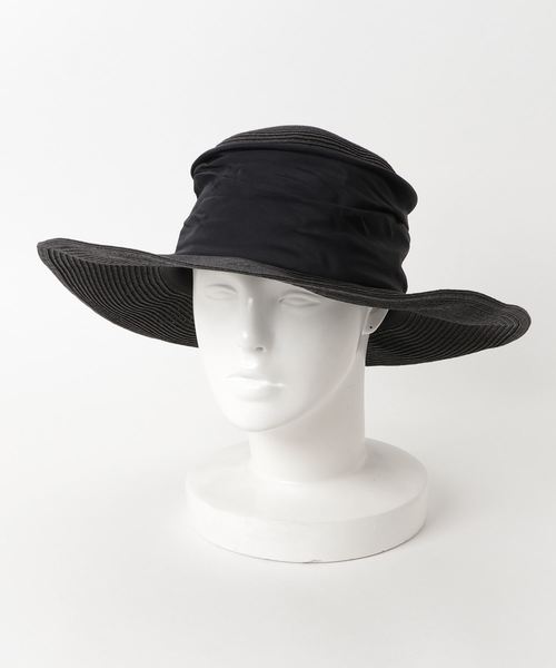 AMERICAN HOLIC(アメリカンホリック)の「折りたたみドレープキャペリン(ハット・レディース・ベージュ/ブラック/キャメル・FREE)」の1枚目の写真