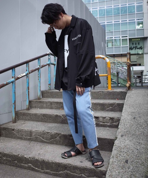 AFYF（エーエフワイエフ）の「rovtski 2018AFYF DENIMRUSSIAN LINE PANT（デニムパンツ・メンズ・インディゴブルー/ケミカルウォッシュ・MEDIUM/LARGE）」の6枚目の写真