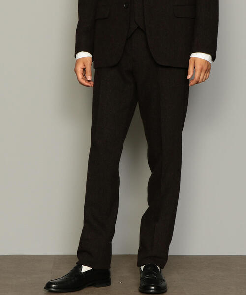 green label relaxing（グリーンレーベルリラクシング）の「NM ホームスパン NOP パンツ ◆（スラックス・メンズ・ダークブラウン/ネイビー/グレー/その他1/その他2・S/M/L/XL/XS/XXL）」の3枚目の写真