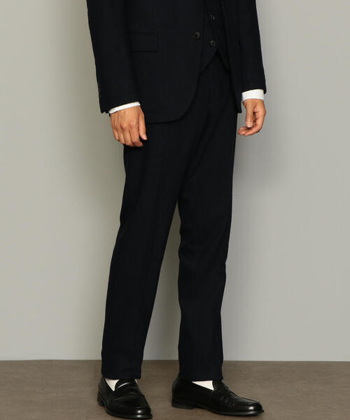 green label relaxing（グリーンレーベルリラクシング）の「NM ホームスパン NOP パンツ ◆（スラックス・メンズ・ダークブラウン/ネイビー/グレー/その他1/その他2・S/M/L/XL/XS/XXL）」の4枚目の写真