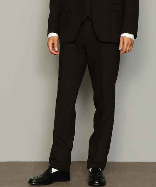 green label relaxing（グリーンレーベルリラクシング）の「NM ホームスパン NOP パンツ ◆（スラックス・メンズ・ダークブラウン/ネイビー/グレー/その他1/その他2・S/M/L/XL/XS/XXL）」の6枚目の写真