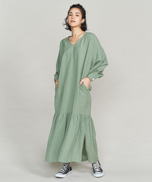 KIIRA（キーラ）の「＜KiiRA＞ギャザースリットワンピース o  