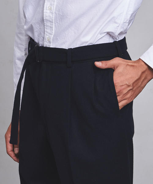 AURALEE（オーラリー）の「＜AURALEE（オーラリー）＞  2プリーツ パンツ（その他パンツ・メンズ・ネイビー・4/5/3）」の4枚目の写真