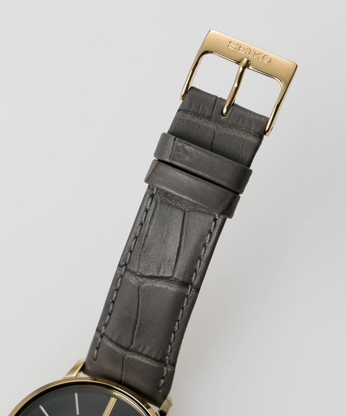 SEIKO（セイコー）の「SEIKO：別注ゴールドフェザー（アナログ腕時計・メンズ・グレー・FREE）」の2枚目の写真