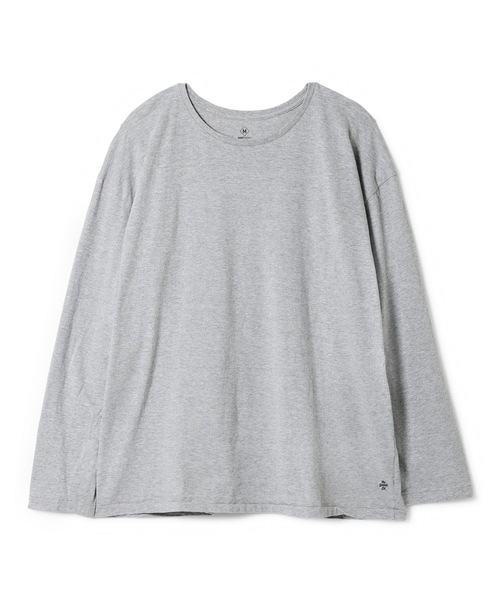 DAILY STANDARD by SANDINISTA(デイリースタンダードバイサンディニスタ)の「Cadet Easy Fit L-S Tee / イージフィット長袖Tシャツ(Tシャツ/カットソー・メンズ・ホワイト/チャコールグレー/ブラック/ヘザーグレー/ネイビー・SMALL/MEDIUM/LARGE)」の13枚目の写真