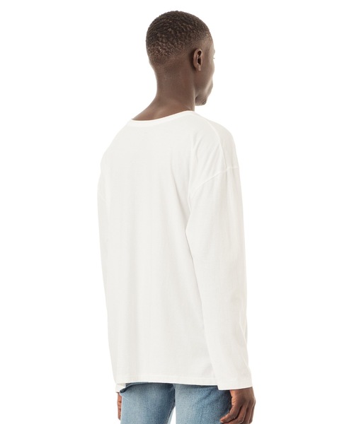 DAILY STANDARD by SANDINISTA(デイリースタンダードバイサンディニスタ)の「Cadet Easy Fit L-S Tee / イージフィット長袖Tシャツ(Tシャツ/カットソー・メンズ・ホワイト/チャコールグレー/ブラック/ヘザーグレー/ネイビー・SMALL/MEDIUM/LARGE)」の21枚目の写真