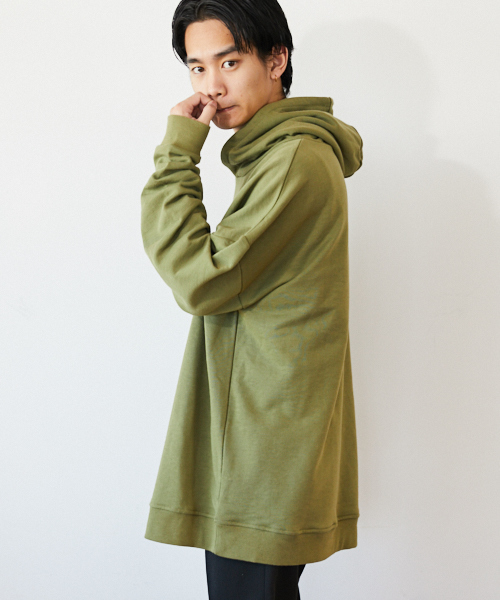 kutir（クティール）の「【ウルトラルーズシルエット】 裏毛パーカー（パーカー・メンズ・ホワイト/ベージュ/カーキ/ライトグリーン/スミクロ・MEDIUM/LARGE）」の15枚目の写真