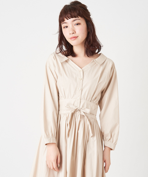 Olive Des Olive オリーブデオリーブ の ロングシャツワンピース シャツワンピース Wear