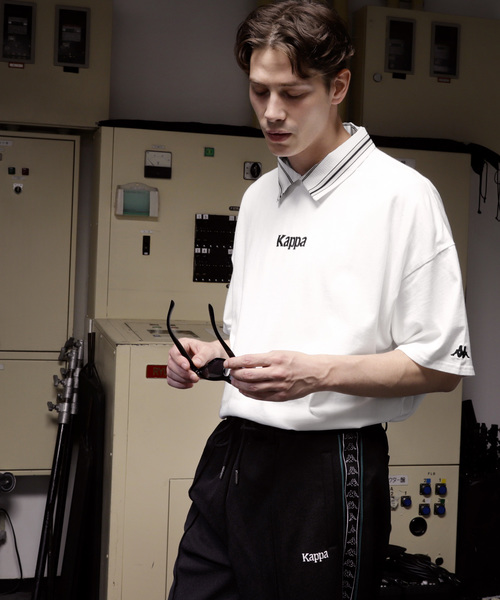 Kappa（カッパ）の「【Kappa/カッパ】 別注ビッグシルエット1/2スリーブカットソー（Tシャツ/カットソー・メンズ・ホワイト/ブラック/ネイビー/オレンジ/グリーン/ライトパープル・FREE）」の2枚目の写真