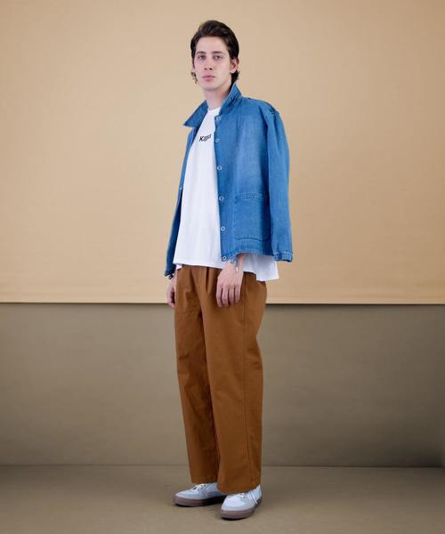 Kappa（カッパ）の「【Kappa/カッパ】 別注ビッグシルエット1/2スリーブカットソー（Tシャツ/カットソー・メンズ・ホワイト/ブラック/ネイビー/オレンジ/グリーン/ライトパープル・FREE）」の18枚目の写真