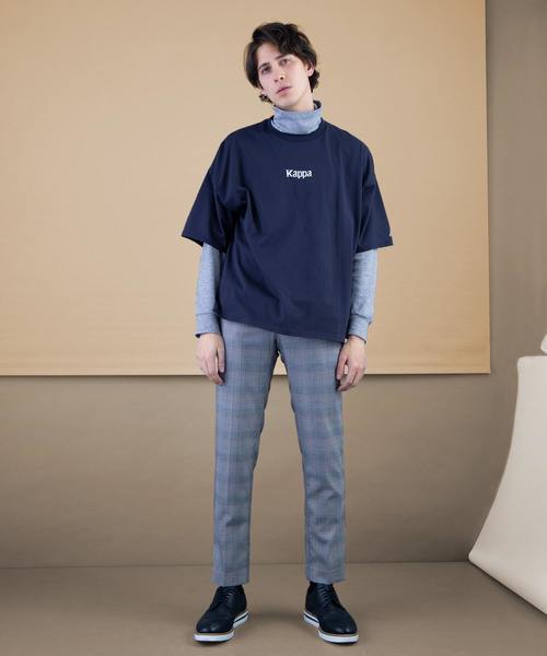 Kappa（カッパ）の「【Kappa/カッパ】 別注ビッグシルエット1/2スリーブカットソー（Tシャツ/カットソー・メンズ・ホワイト/ブラック/ネイビー/オレンジ/グリーン/ライトパープル・FREE）」の16枚目の写真