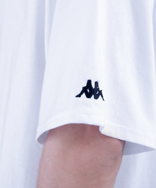 Kappa（カッパ）の「【Kappa/カッパ】 別注ビッグシルエット1/2スリーブカットソー（Tシャツ/カットソー・メンズ・ホワイト/ブラック/ネイビー/オレンジ/グリーン/ライトパープル・FREE）」の9枚目の写真