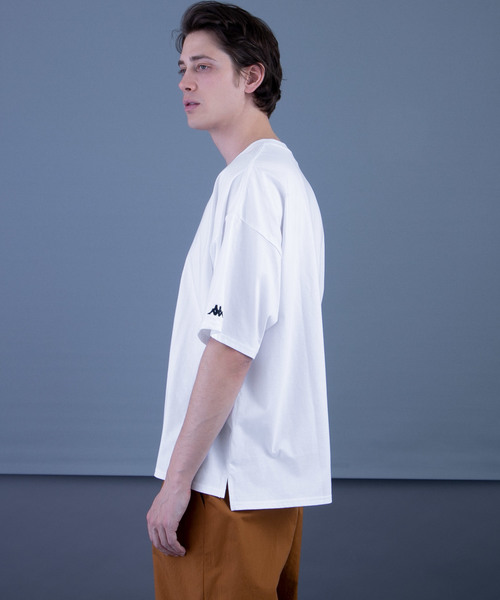 Kappa（カッパ）の「【Kappa/カッパ】 別注ビッグシルエット1/2スリーブカットソー（Tシャツ/カットソー・メンズ・ホワイト/ブラック/ネイビー/オレンジ/グリーン/ライトパープル・FREE）」の13枚目の写真