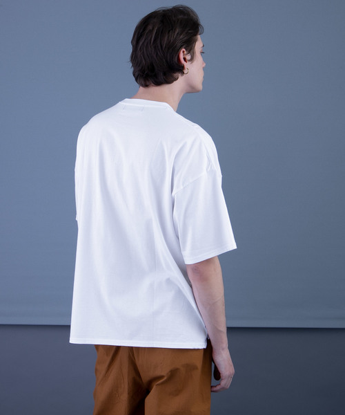 Kappa（カッパ）の「【Kappa/カッパ】 別注ビッグシルエット1/2スリーブカットソー（Tシャツ/カットソー・メンズ・ホワイト/ブラック/ネイビー/オレンジ/グリーン/ライトパープル・FREE）」の21枚目の写真