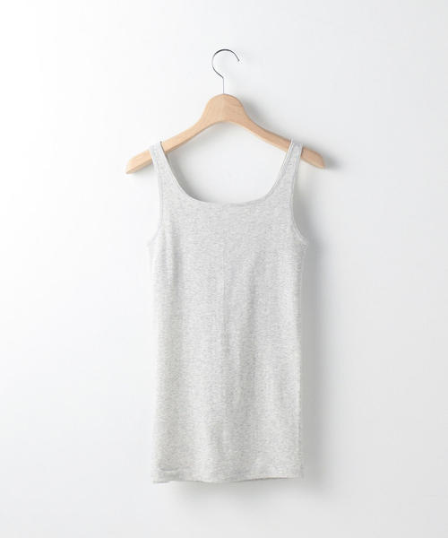 coen（コーエン）の「【取り外し可】カップ付きタンクトップ（タンクトップ・レディース・ライトグレー/ブラック/ナチュラル/ケリー・MEDIUM/LARGE）」の5枚目の写真