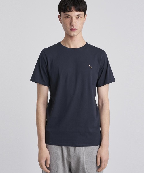 Saturdays NYC（サタデーズ ニューヨークシティ ）の「Embroidered Slash T-Shirt（Tシャツ/カットソー・メンズ・グレー/オレンジ/ネイビー・L/M/S/XL/XS）」の3枚目の写真