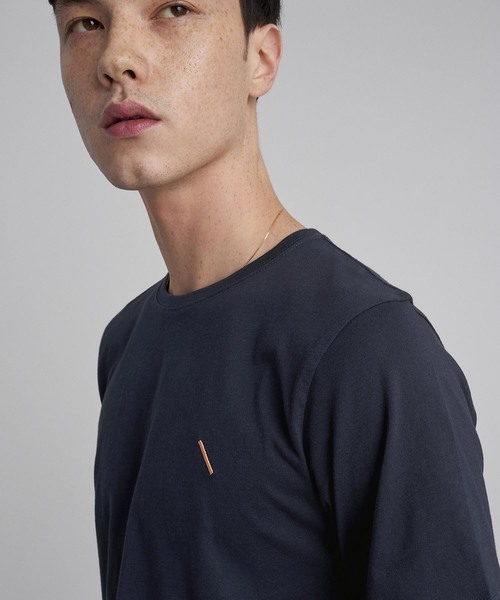 Saturdays NYC（サタデーズ ニューヨークシティ ）の「Embroidered Slash T-Shirt（Tシャツ/カットソー・メンズ・グレー/オレンジ/ネイビー・L/M/S/XL/XS）」の7枚目の写真