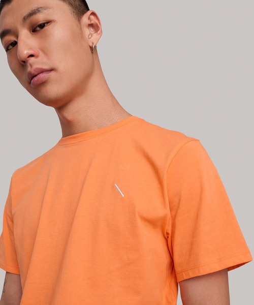 Saturdays NYC（サタデーズ ニューヨークシティ ）の「Embroidered Slash T-Shirt（Tシャツ/カットソー・メンズ・グレー/オレンジ/ネイビー・L/M/S/XL/XS）」の10枚目の写真