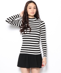WEGO | WEGO/ボーダーリブハイネックニット(ニット/セーター)