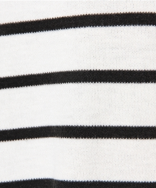 Chico(チコ)の「ボーダーフリルインナーT(Tシャツ/カットソー・レディース・ダークグリーン/オフホワイト・FREE)」の9枚目の写真